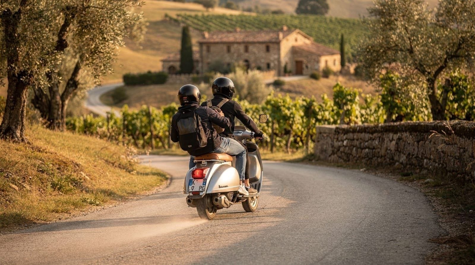 Mit der Vespa durch die Chianti-Hügel: der größte Spaß, den ich in der Toskana hatte — Kurvenreiche Straßen, Olivenhaine, Weinbergsstopp und Wind in der Toskana. Volls