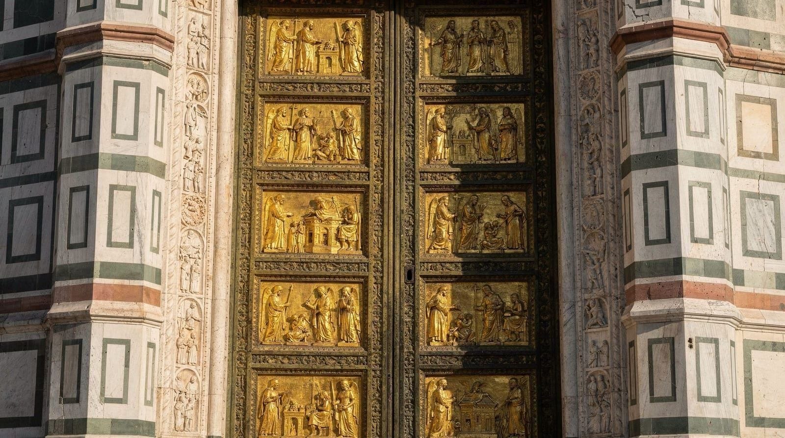 Baptisterium Florenz: Paradiespforten und Mosaikführer — Vollständiger Führer zum Florentiner Baptisterium — Paradiespforten, Deckenmosai