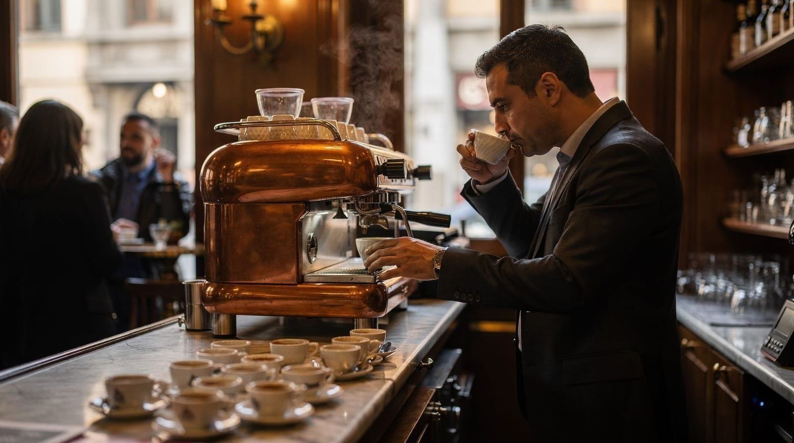 Florentiner Kaffeekultur: Wie man bestellt und wohin man geht — Wie Florentiner Kaffee trinken – Espresso im Stehen, warum der Cappuccino nach 1
