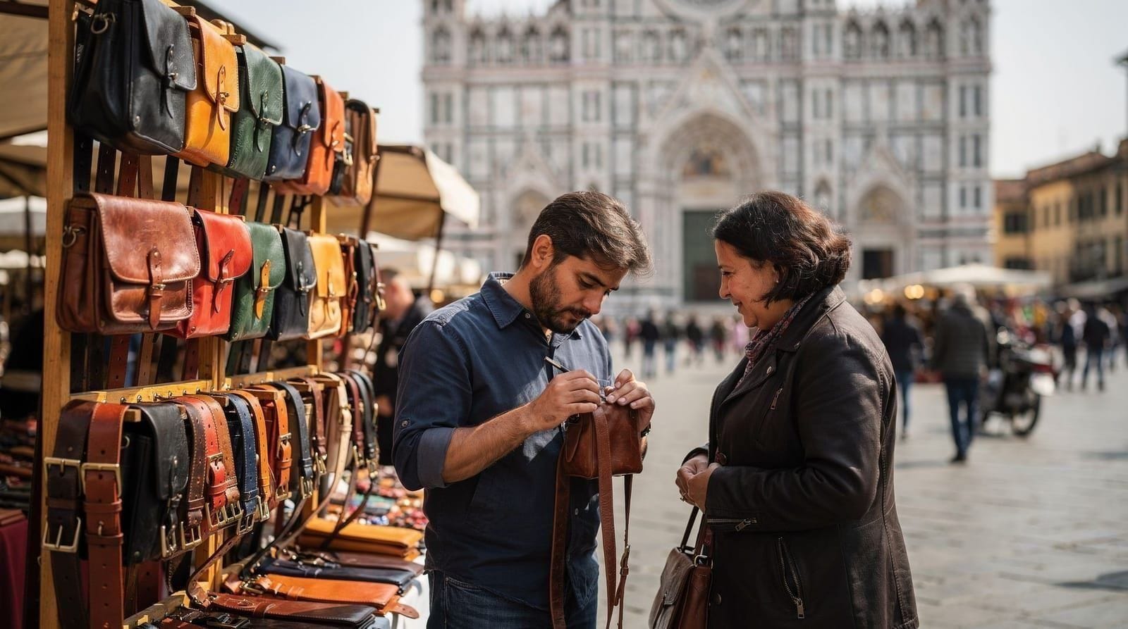 Florenz Ledermärkte — Lederkauf in Florenz: San-Lorenzo-Markt, Oltrarno-Werkstätten, Santa-Croce-Shops